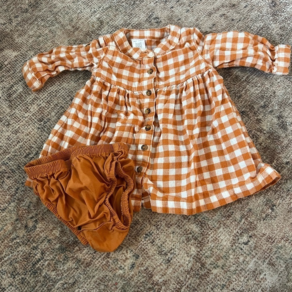 4/$20 Carter’s Gingham Baby Dress with Bloomers 3 Months